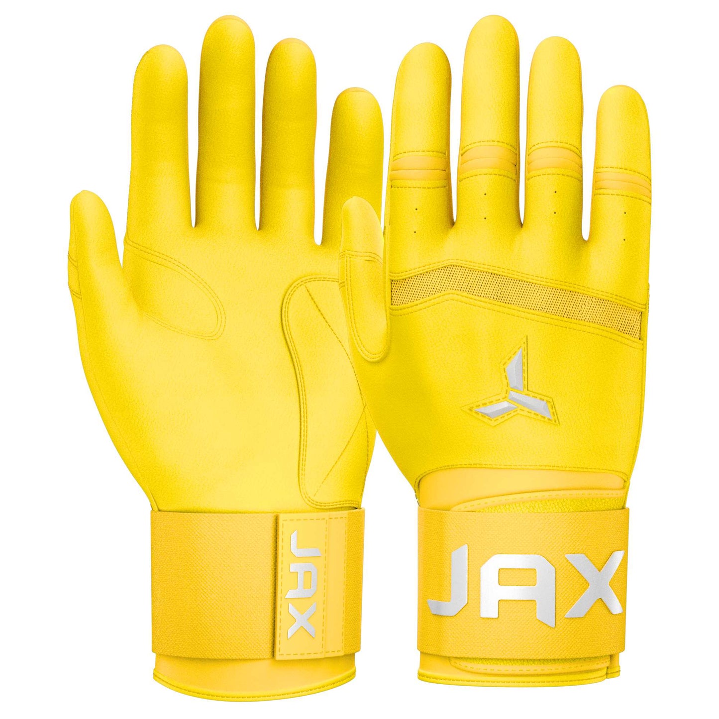 Jax Batting Gloves | Standout Yellow | Strap Cuff