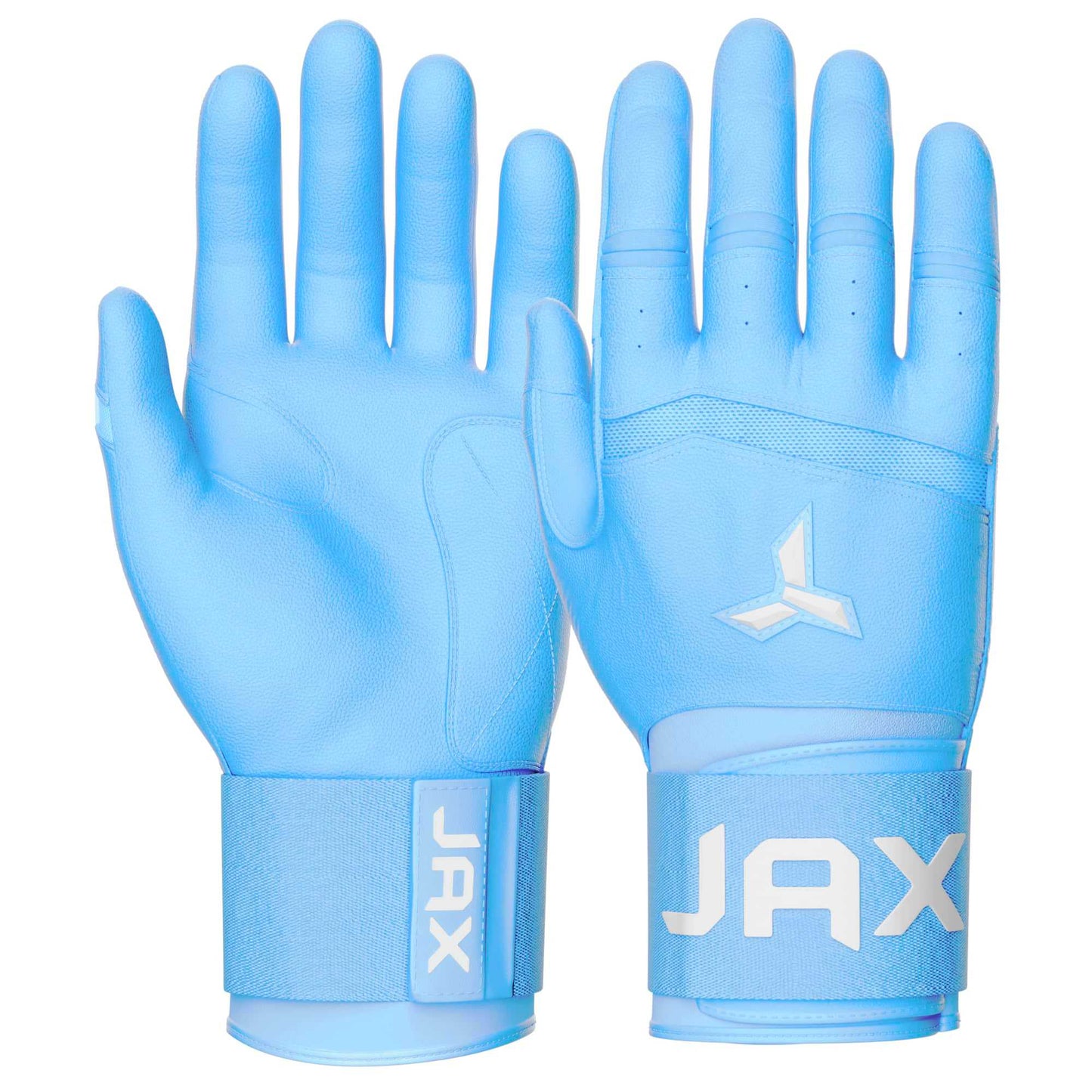 Jax Batting Gloves | Baby Blue | Strap Cuff