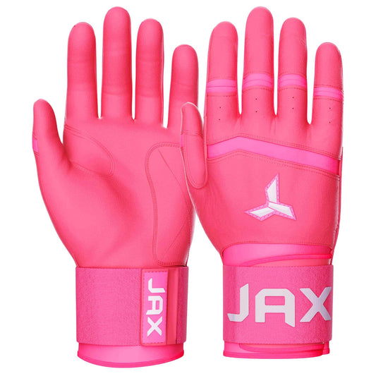 Jax Batting Gloves | Pink | Strap Cuff