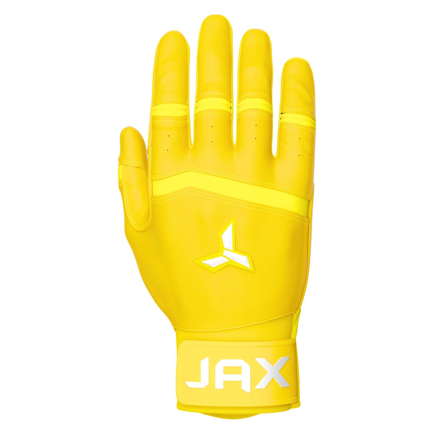 Jax Batting Gloves | Standout Yellow | Pro Cuff