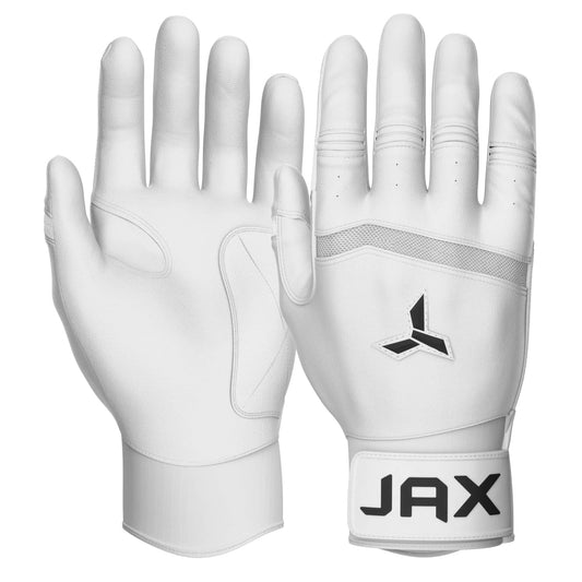 Jax Batting Gloves | Platinum White | Pro Cuff