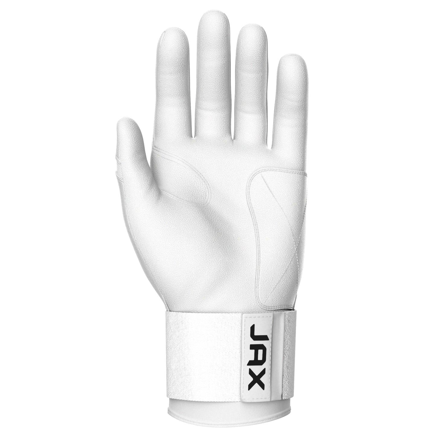 Jax Batting Gloves | Platinum White | Strap Cuff